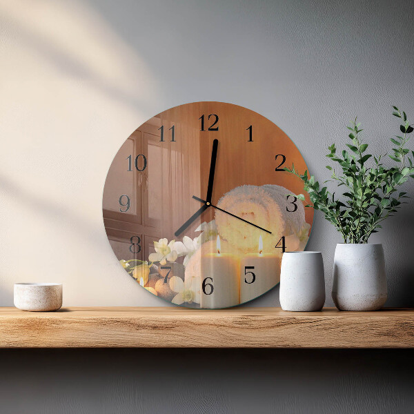 Round wall clock Spa Candles