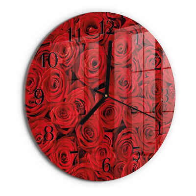 Round wall clock Roses