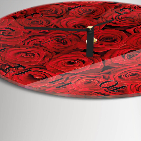 Round wall clock Roses