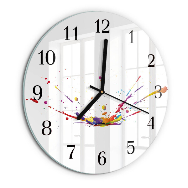 Round wall clock Stains