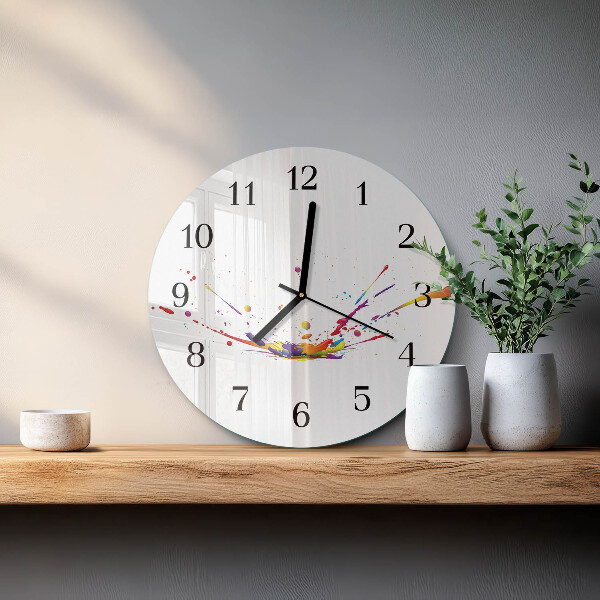 Round wall clock Stains