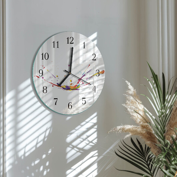 Round wall clock Stains