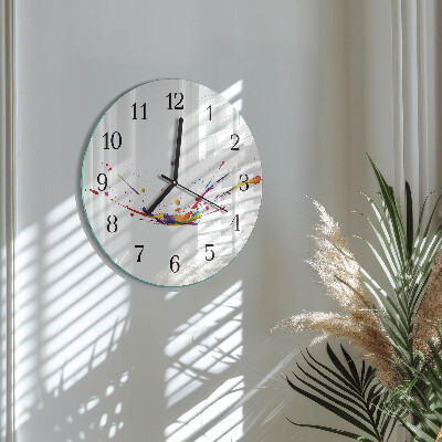 Round wall clock Stains