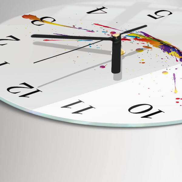 Round wall clock Stains