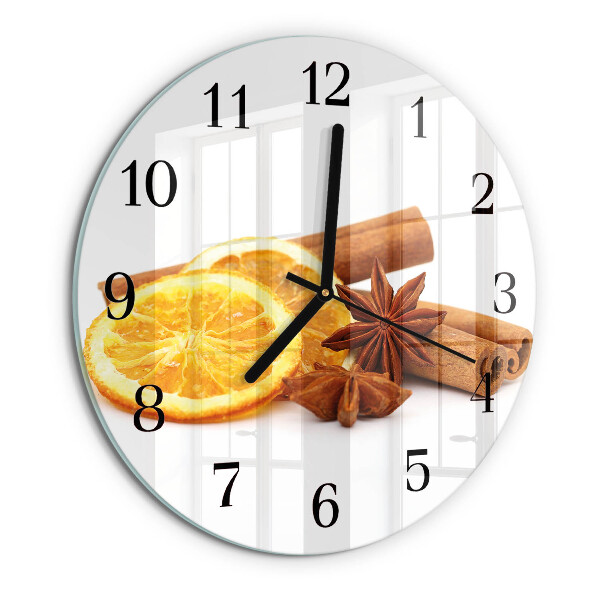 Round wall clock Vanilla with Lemon