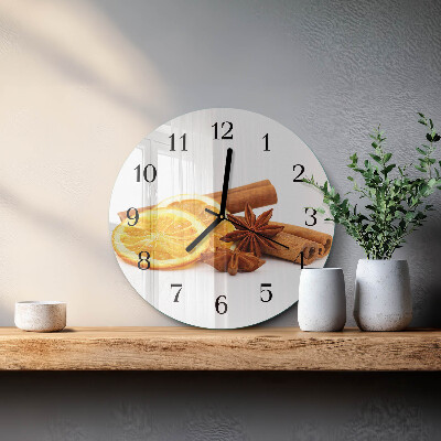 Round wall clock Vanilla with Lemon