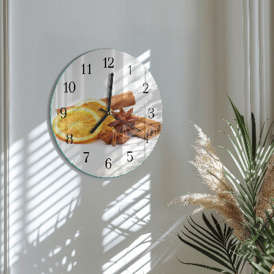 Round wall clock Vanilla with Lemon