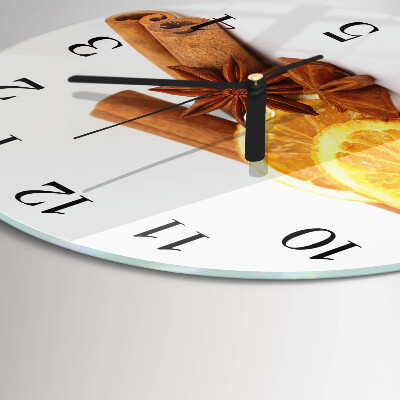 Round wall clock Vanilla with Lemon