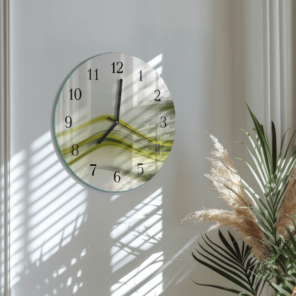Round wall clock Abstract Lines