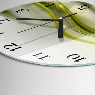 Round wall clock Abstract Lines