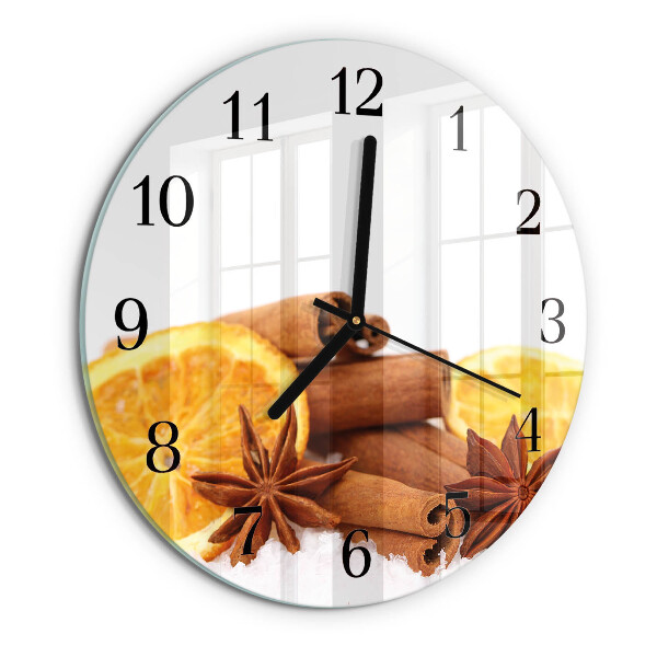 Round wall clock Vanilla with Lemon
