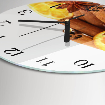 Round wall clock Vanilla with Lemon