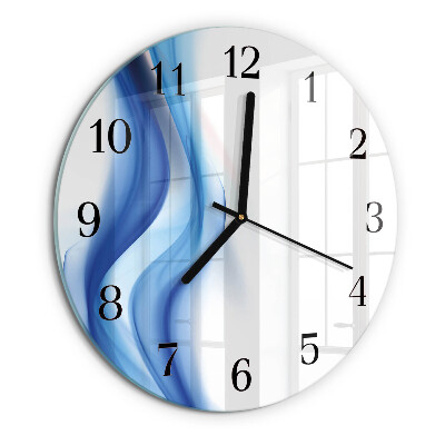 Round wall clock Abstract Smoke