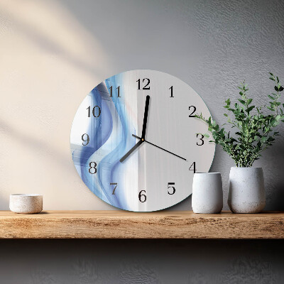 Round wall clock Abstract Smoke