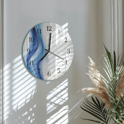 Round wall clock Abstract Smoke