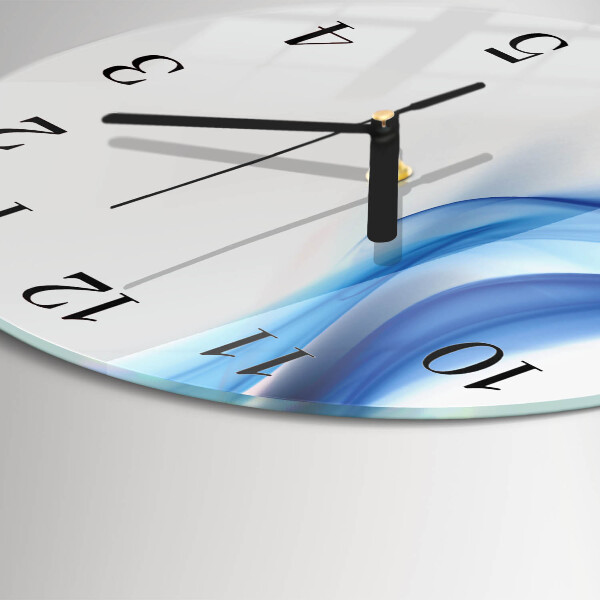 Round wall clock Abstract Smoke