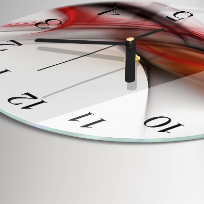 Round wall clock Abstract Lines