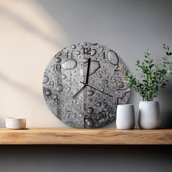 Round wall clock Drops