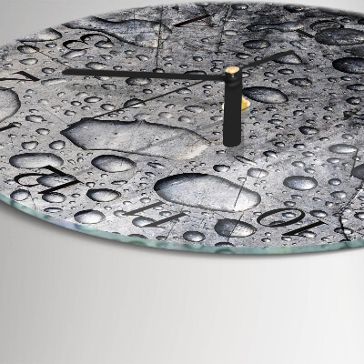 Round wall clock Drops