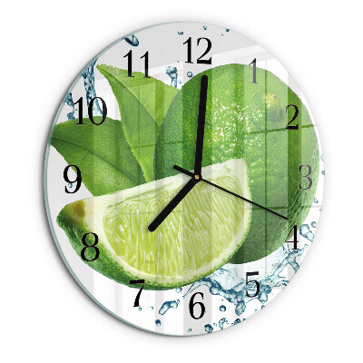 Round wall clock Calcium carbonate