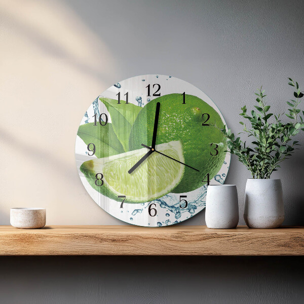 Round wall clock Calcium carbonate