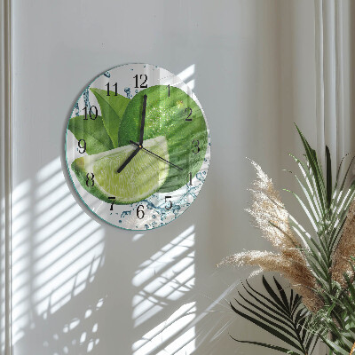 Round wall clock Calcium carbonate