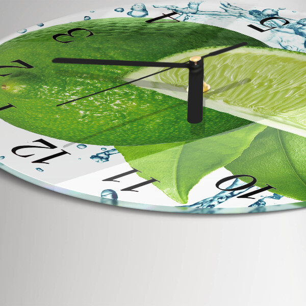 Round wall clock Calcium carbonate