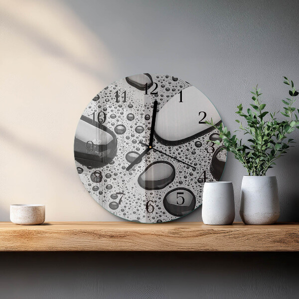Round wall clock Stones