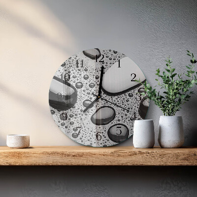 Round wall clock Stones