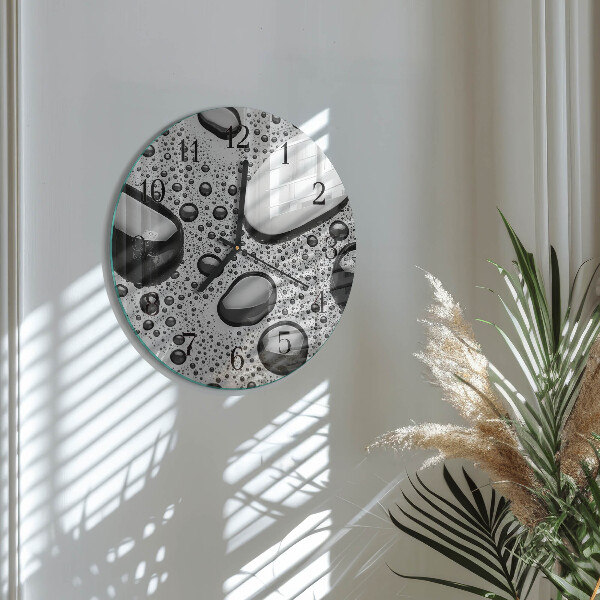 Round wall clock Stones