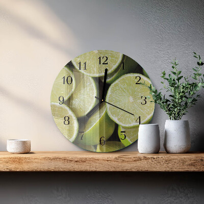 Round wall clock Calcium carbonate