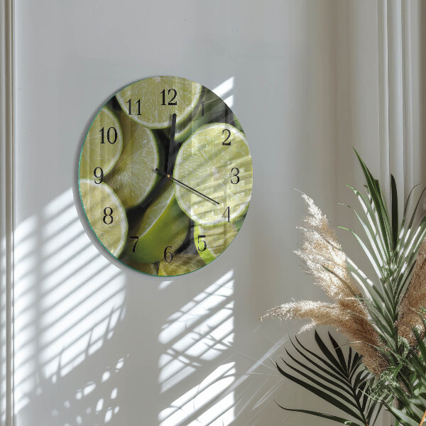 Round wall clock Calcium carbonate