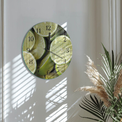Round wall clock Calcium carbonate