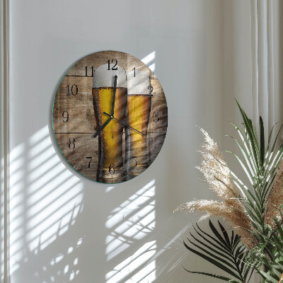 Round wall clock Beer