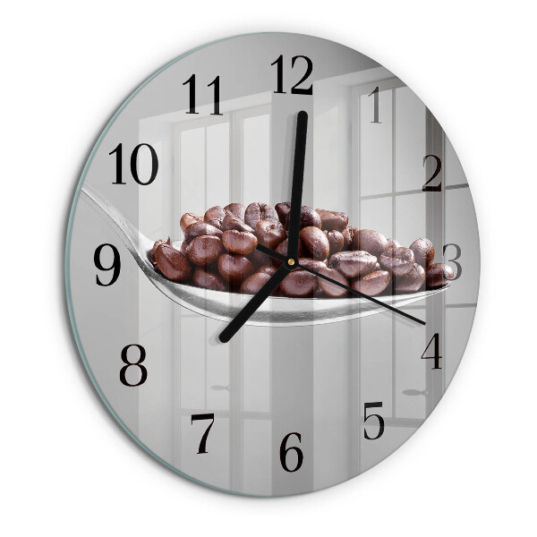 Round wall clock A Spoon of Coffee