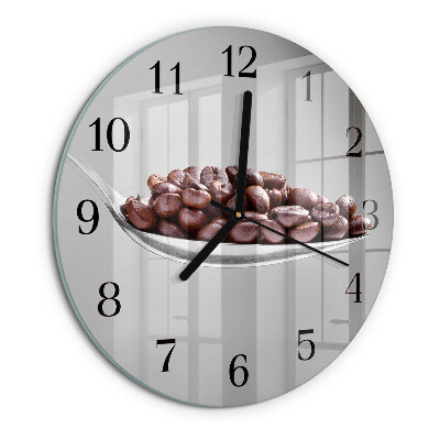 Round wall clock A Spoon of Coffee