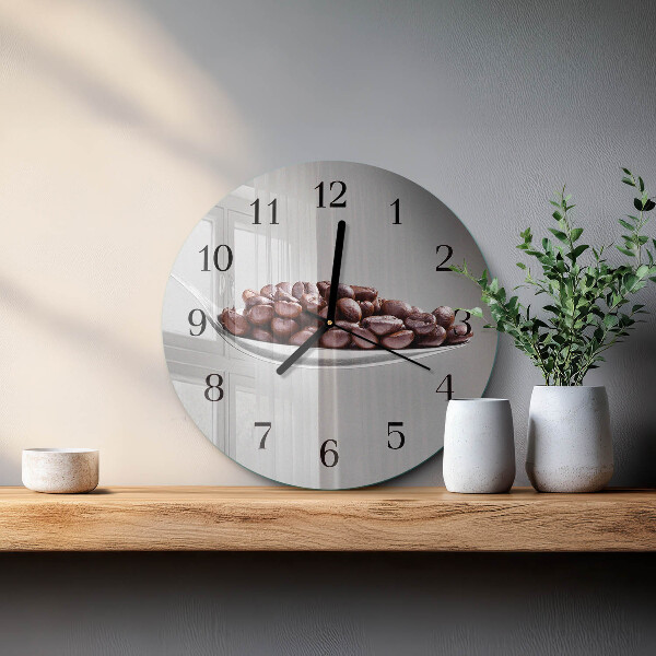 Round wall clock A Spoon of Coffee