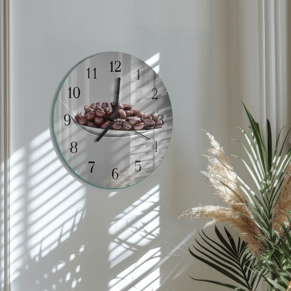 Round wall clock A Spoon of Coffee