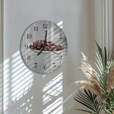 Round wall clock A Spoon of Coffee