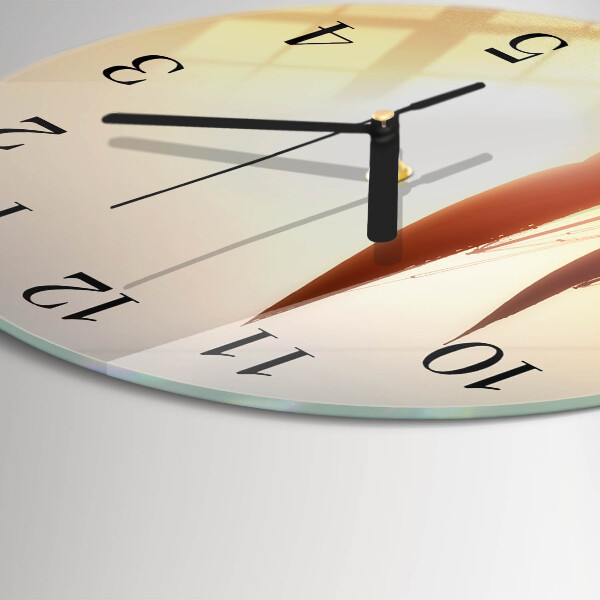 Round wall clock Sailboat