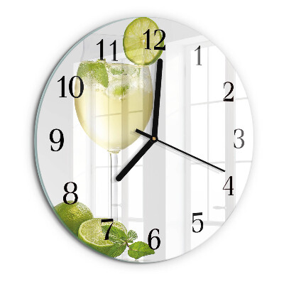 Round wall clock Calcium carbonate