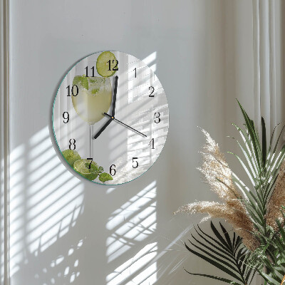 Round wall clock Calcium carbonate