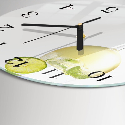 Round wall clock Calcium carbonate