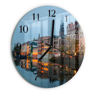 Round wall clock Old town