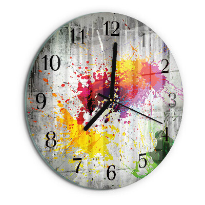 Round wall clock Stains