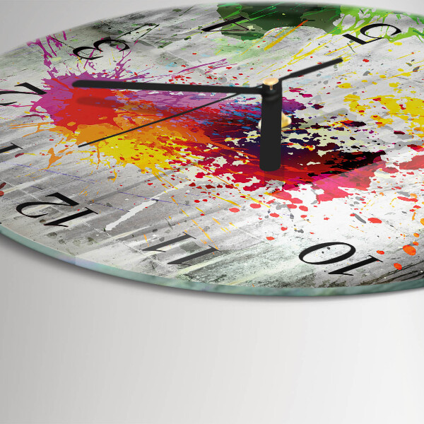 Round wall clock Stains
