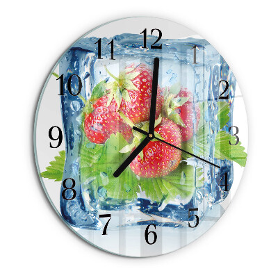 Round wall clock Strawberry Ice Cream
