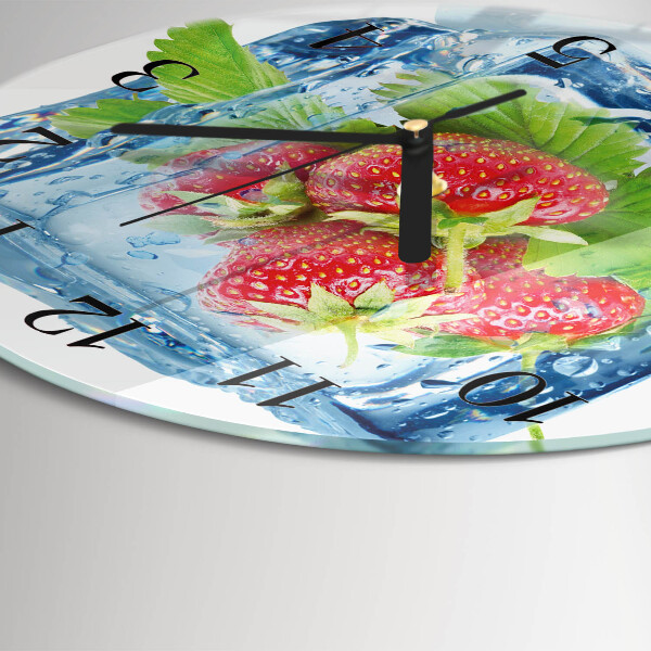 Round wall clock Strawberry Ice Cream