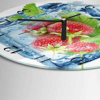 Round wall clock Strawberry Ice Cream