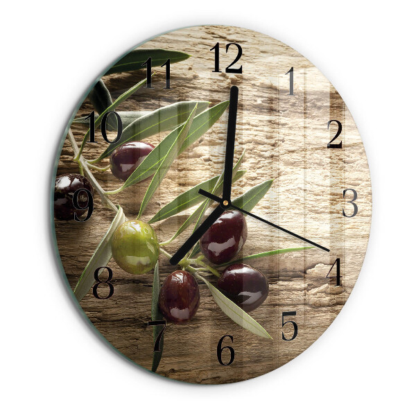 Round wall clock Olives